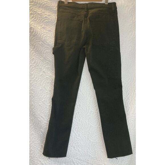 J Brand Suvi Photo Ready Mid-Rise Utility Pant (Green) Cut-off Size 24 - Picture 5 of 9